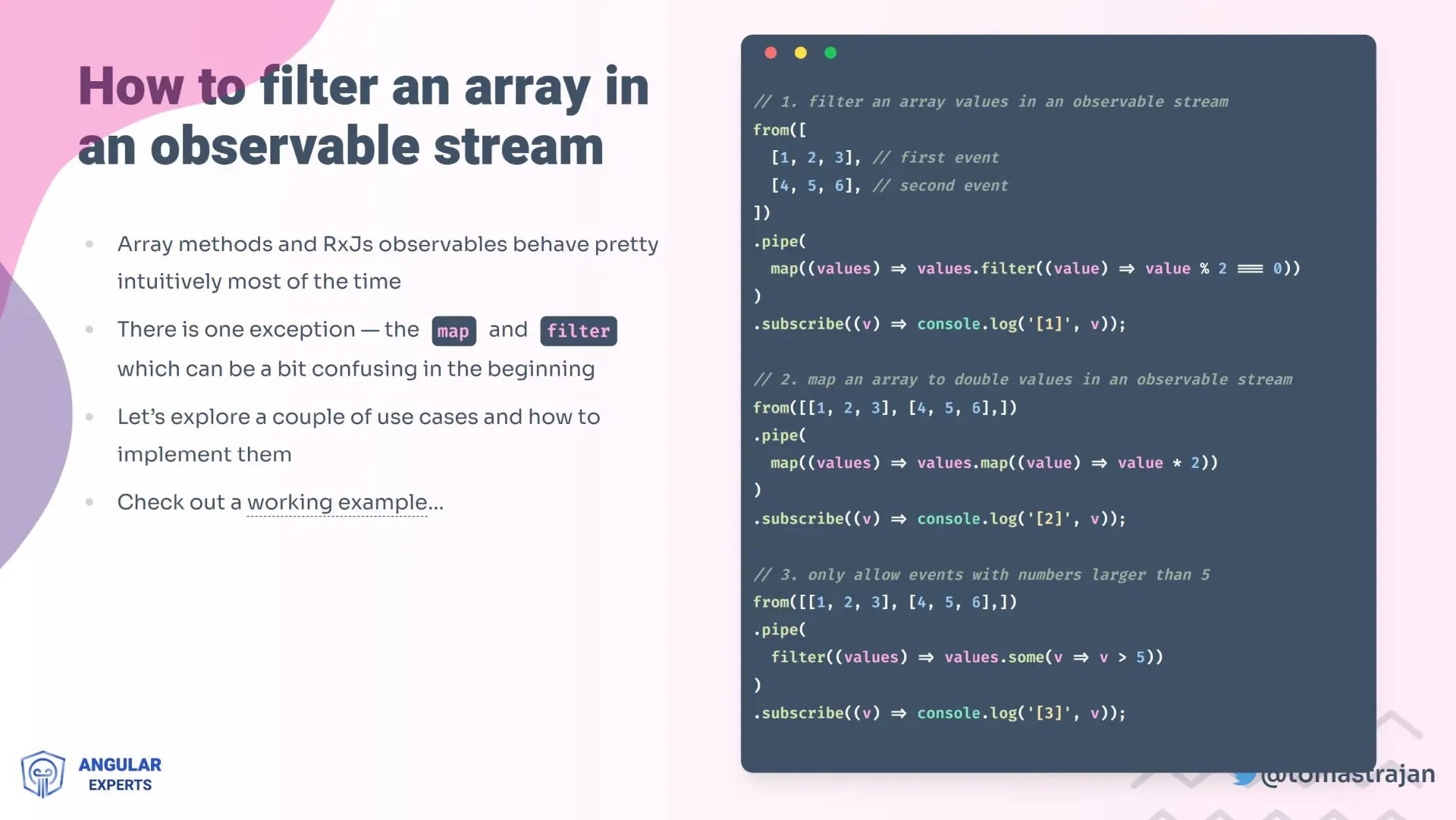 Workshop slides example - stream vs array methods